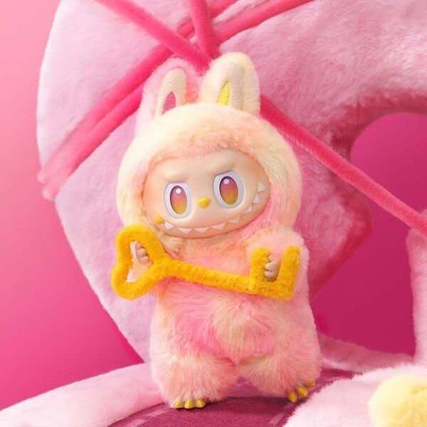 Labubu ラブブ ぬいぐるみ LABUBU ぬいぐるみキーホルダー ピンク