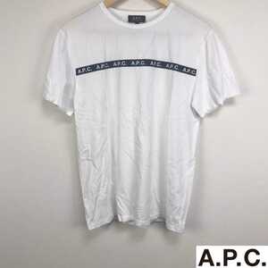 美品 A.P.C 半袖Tシャツ ホワイト サイズS 返品可能 送料無料