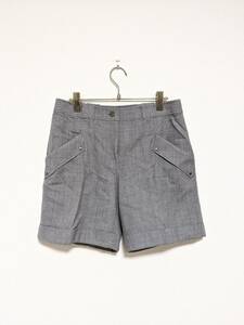 美品 90％OFF　TRU TRUSSARDI　トラサルディ　40　百貨店購入　レディース　パンツ　スラックス　ハーフパンツ　ウール