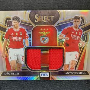 2023-24 Panini ジョアン・ネヴィス アントニオ・シウヴァ メモラ Select Dual Jersey ベンフィカ