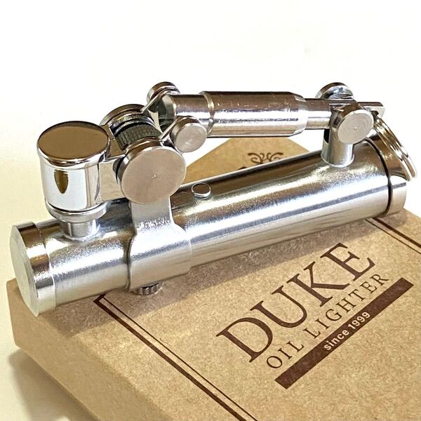 新品 DUKE デューク 2 日本製 オイルライター クロームサテン シルバー色