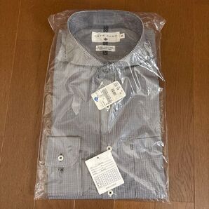 CAFE SOHO Yシャツ Mサイズ チェックシャツ 長袖 FINE COTTON ユニクロ GLOBAL WORK