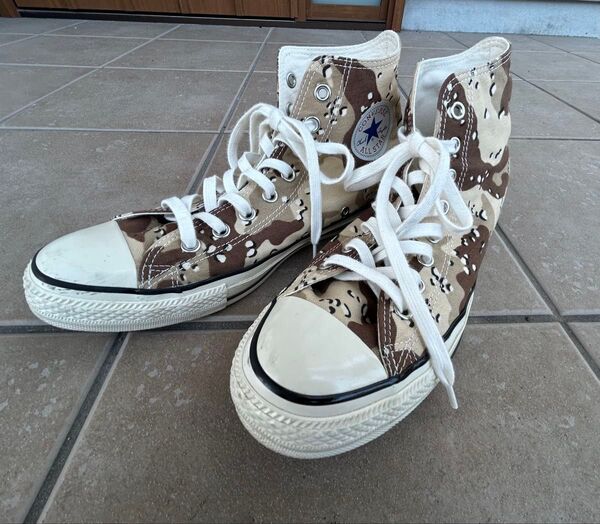 コンバース CONVERSE USオリジネーター チョコチップ カモフラ ハイカット スニーカー US9