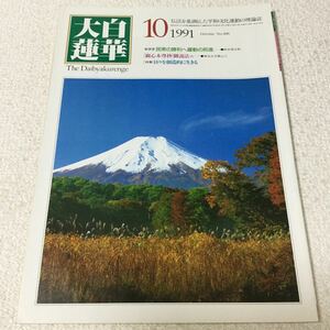 39 大白蓮華 1991年10月号 No.490 松岡資 社会 仏法 本 平和 人間 法理 ルネサンス 宗教 仏教 日本 NHK