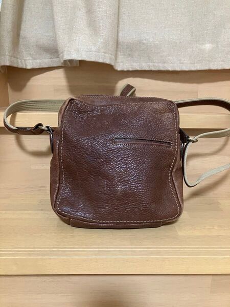 土屋鞄 トーンオイルヌメ ショルダーバッグ レザー ブラウン