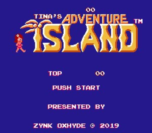 ちょいレア 新品■Tina's Adventure Island■ファミコンソフト ティナの冒険島 ヒロインが主人公!?