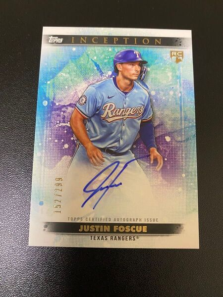 Topps 2024 inception Jastin Fostue ジャスティン フォスキュー 299枚限定 直筆 MLB RC