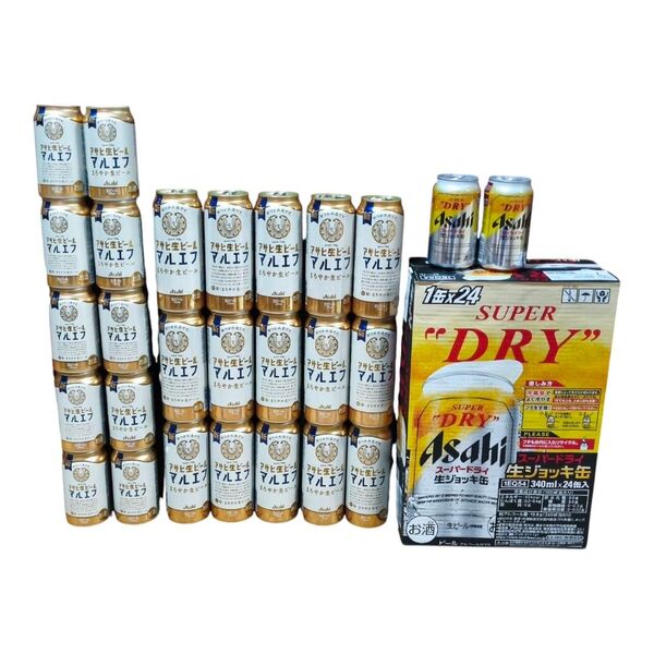 【週末限定特価!マルエフ生ジョッキ缶51本まとめ売り!】アサヒ マルエフ 生ジョッキ缶 500ml 350ml