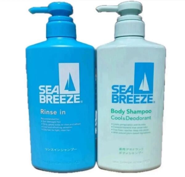シーブリーズ リンスインシャンプー ボディシャンプー クール&デオドラント SEA BREEZE 2個【シャンプー&ボディソープ】