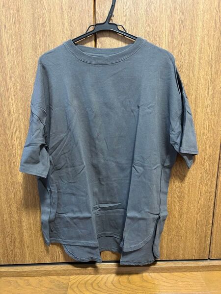 チャコールグレー 半袖Tシャツ サイズM コットン100%