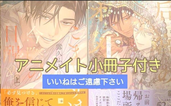 【いいね厳禁】※アニメイト小冊子付き 后宮のオメガ 雪花の章/こまどりは今際の目醒め 上 露久ふみ