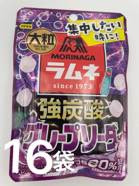 大粒ラムネ 強炭酸グレープソーダ 25g ×16袋