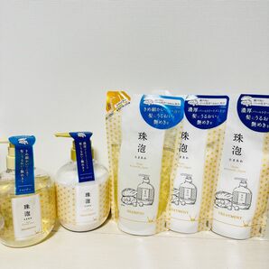 §【おまとめ1,1,2】珠泡 シャンプー&トリートメント なフレッシュフローラル