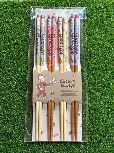 おさるのジョージ お箸4膳セット