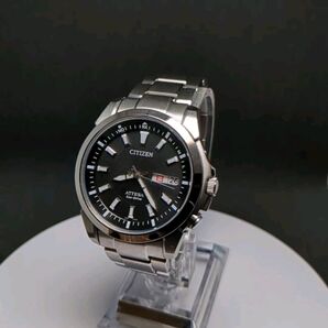 【美品】シチズン/電波/エコドライブ/アテッサ/ATD53-2981