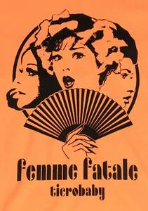 femmefatale サイケ ファムファタルTシャツ コーラルオレンジM