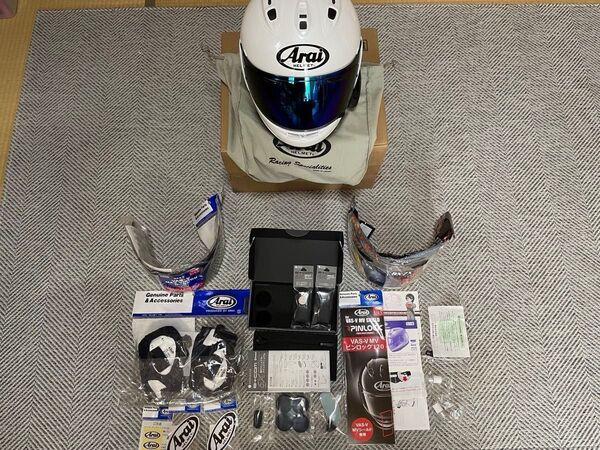 アライRX-7X・B+COM6Xその他セット59〜60cm美品