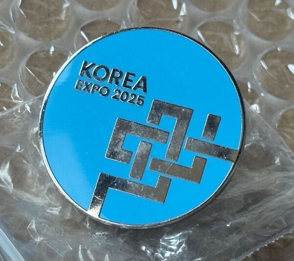 大阪・関西万博 韓国館 韓国パビリオン KOREA Expo 2025 ピンバッジ ピンズ ブルー スタッフピン 非売品