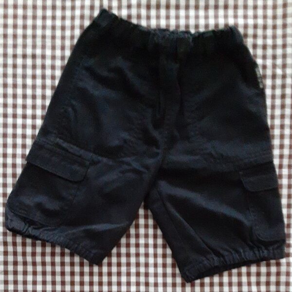 COMME CA ISM 黒のハーフパンツ キッズ 90サイズ