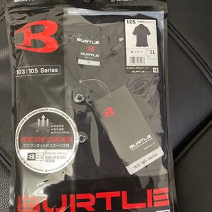 BURTLE バートル 半袖ポロシャツ 春夏用 105 35 ブラック 3L