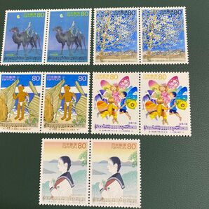 「われは海の子」「月の砂漠」など童謡をテーマにしたコレクション切手、800円分