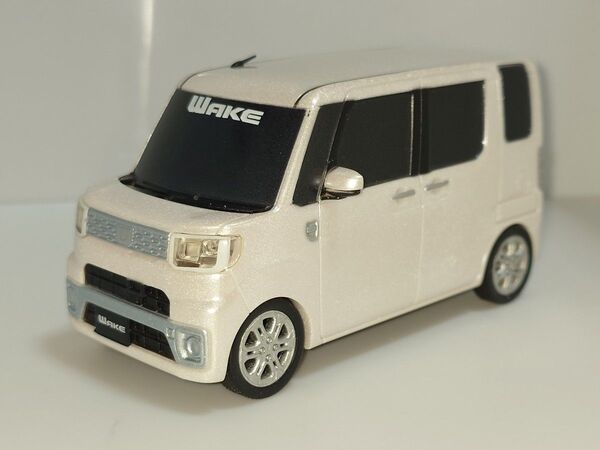 ダイハツ ウェイク パールホワイトⅢ プルバックカー カラーサンプル 非売品 プルバックミニカー