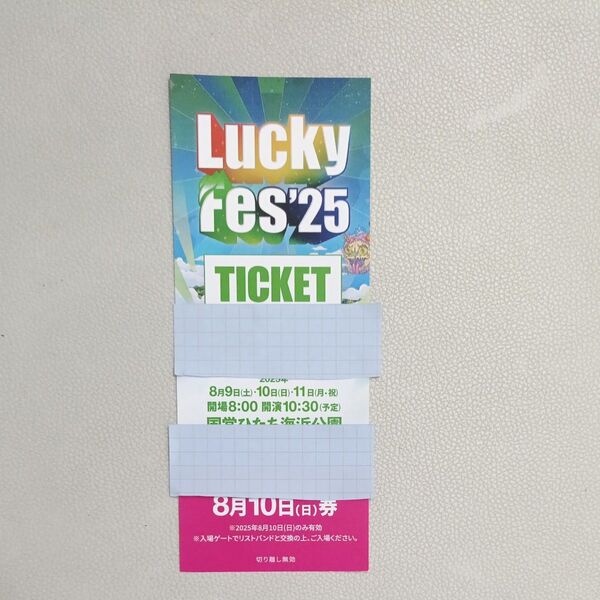 ラッキーフェス 8月10日 チケット lucky fes 25