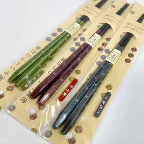 イシダ 家族箸 和すいーつの色箸 3膳