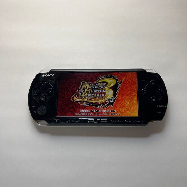 SONY PSP 3000 プレイステーションポータブル 本体 レトロゲーム 動作品 ブラック 大容量バッテリー専用カバー付き