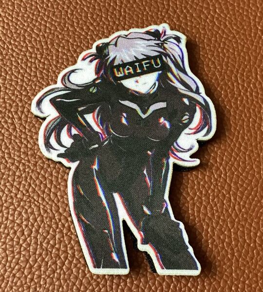 ワイフアスカ ミリタリーキャラクターワッペンパッチ ベルクロ