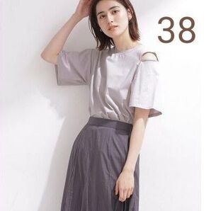 nano・universeナノユニバース★ショルダースリットTシャツ38