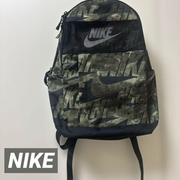 NIKE ナイキ カモフラ柄 リュック KIDS バックパック リュックサック デイパック アウトドア ナイロン