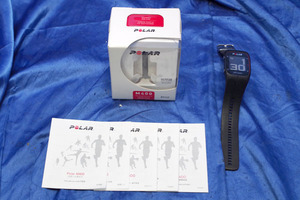 *5 piece insertion load * POLAR/ polar GPS heart rate meter measurement with function wristwatch *M400HR( black )/ original box * start guide equipped * 43953S