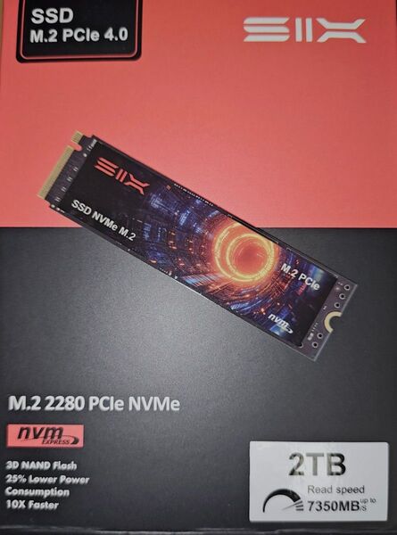 SIX x7400 SSD PCIe Gen4x4 NVMe M.2 2280 2TB 正常動作確認品