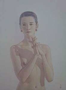 Art hand Auction Shogo Takatsuka [Boucles d'oreilles] Illustration de livre d'art rare, En bonne condition, Auteur populaire, Soigné, Portrait d'une belle femme, Tout neuf avec un cadre de haute qualité, livraison gratuite, Ouvrages d'art, Peinture, Portraits