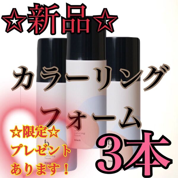 【新品/未使用】b.ris カラーリングフォーム 白髪染め 3本 ブラック