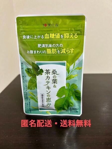 【匿名配送・送料無料】和漢の森 桑の葉 & 茶カテキンの恵み 120粒入 ×1