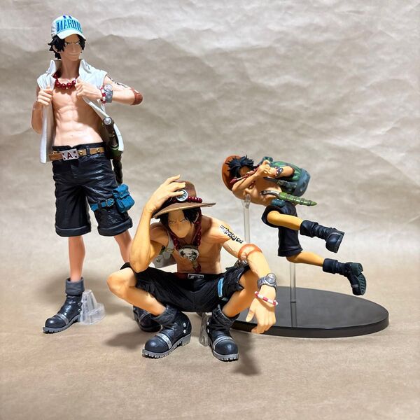 ワンピース エース フィギュア 3体セット キングオブアーティスト 造形王頂上決戦