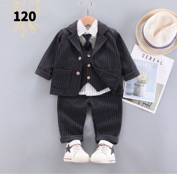 ☆新品☆フォーマル 男の子 セットアップ 入園式 結婚式 スーツ 120cm