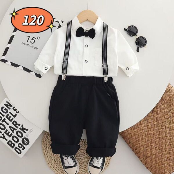 ☆新品☆フォーマル 男の子 セットアップ 発表会 結婚式 スーツ 120cm