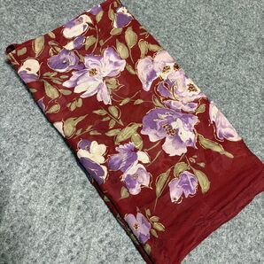 シルク100% 大判スカーフ