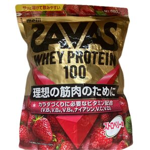 SAVAS ホエイプロテイン100 ストロベリー味