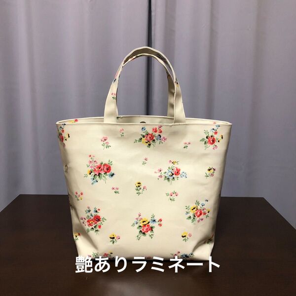 ハンドメイド ラミネート見返し付トートバッグ(キャスキッドソン)