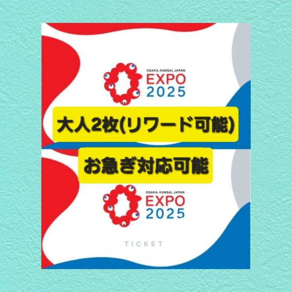 ペア 大阪万博 チケット 一日券 大人 2枚