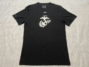 中古　USMC UNDER ARMOURコラボ　コットンＴシャツ