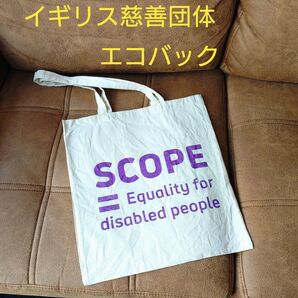 【送料無料・希少!SCOPE】慈善団体オフィシャルトートバッグ / ヴィンテージ