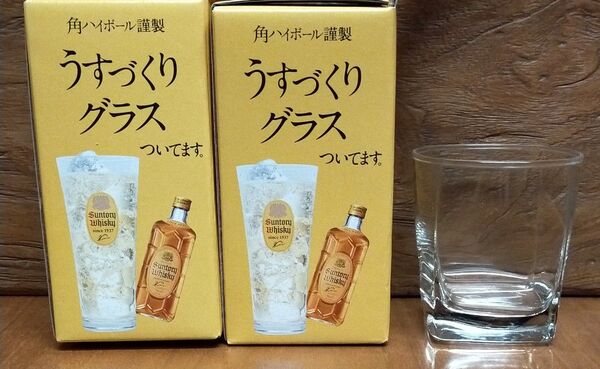SUNTORY角ハイボールうすづくりグラス2個&ロックグラス