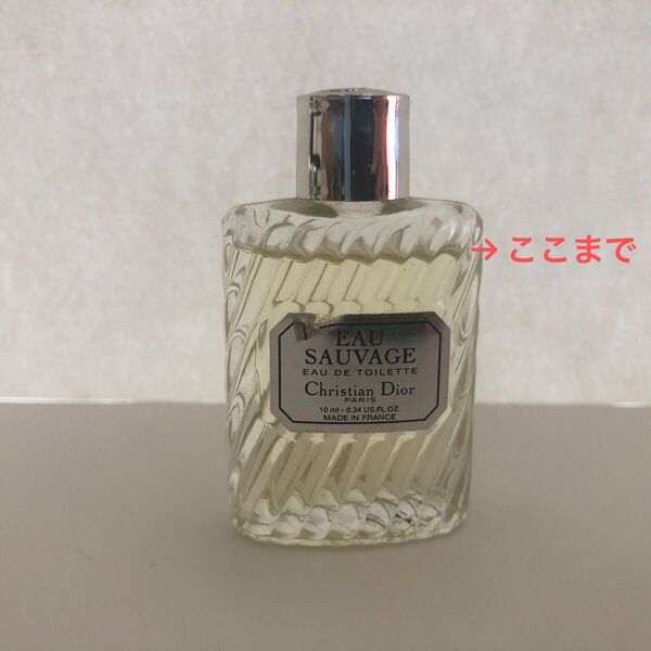 【数回使用】Christian Dior EAU SAUVAGE オーソバージュ オードトワレ 10ml