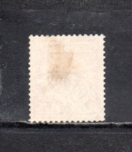 208156 ドイツ帝国 1889年 普通 鷲の紋章 25pf 黄オレンジ 使用済_画像2