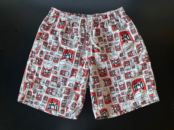 XLARGE×SIMPSONS Duff beerダフビール ハーフパンツ M エクストララージ シンプソンズ ショートパンツ